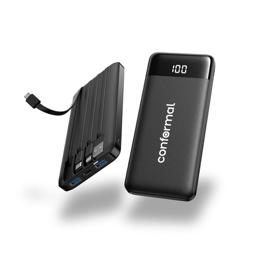 Axiom Slim Power Bank with Built-In Cables